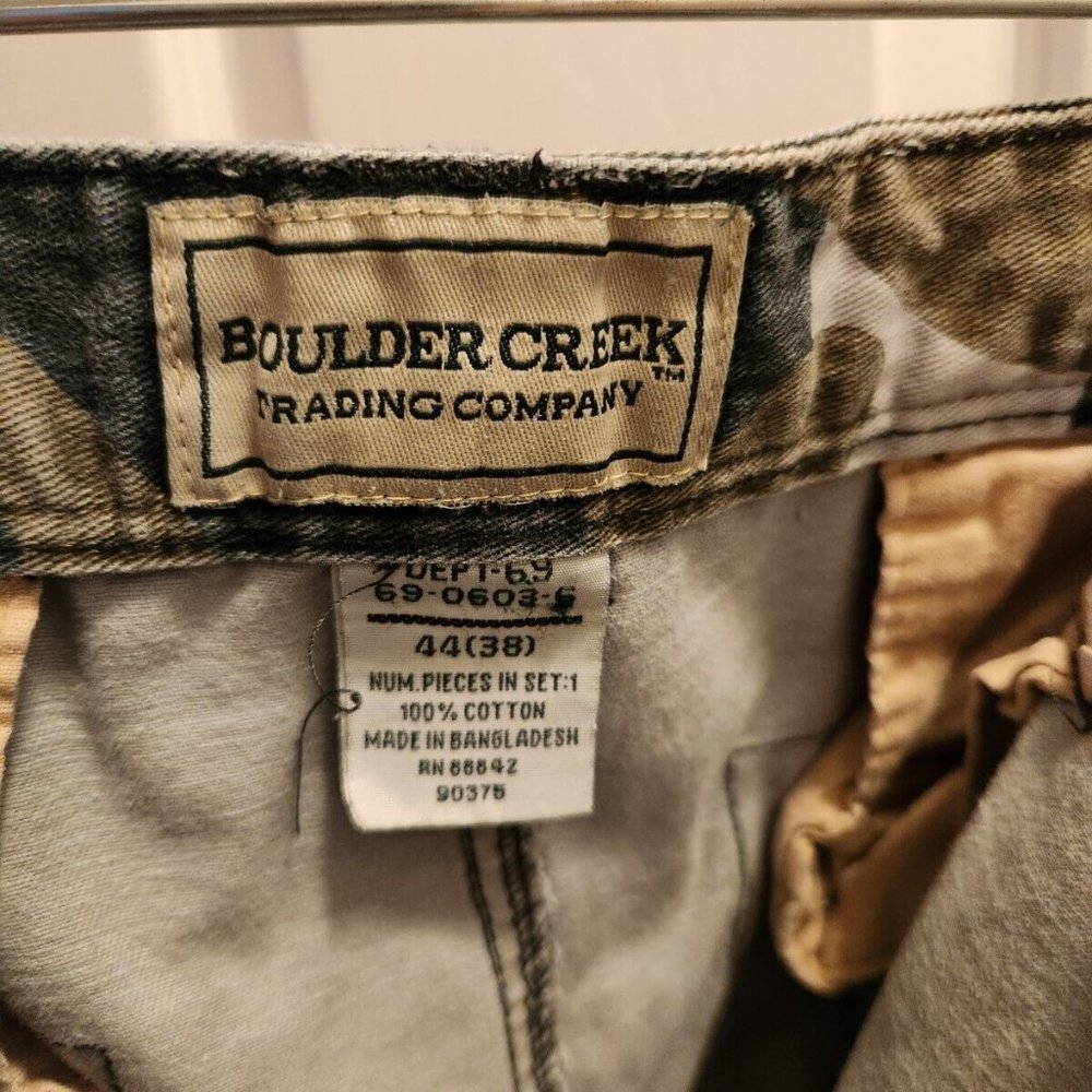 Boulder Creek Trading Company Gray Green Cargo Pants Men's Sz 44x27 - Picture 5 of 7